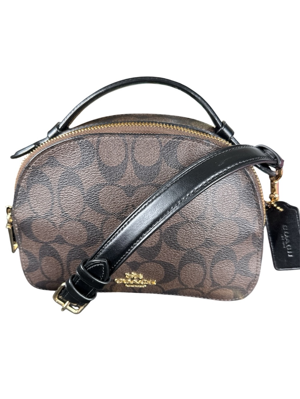 COACH Serena Satchel in Signature Coated Canvas Dome